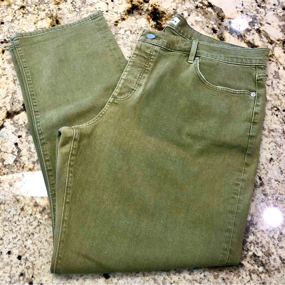 LOFT boyfriend jeans. Distressed olive color. Excellent condition. Size …
